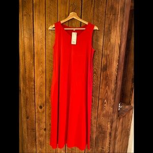 Red dress with pockets, Uniqlo, new with tags